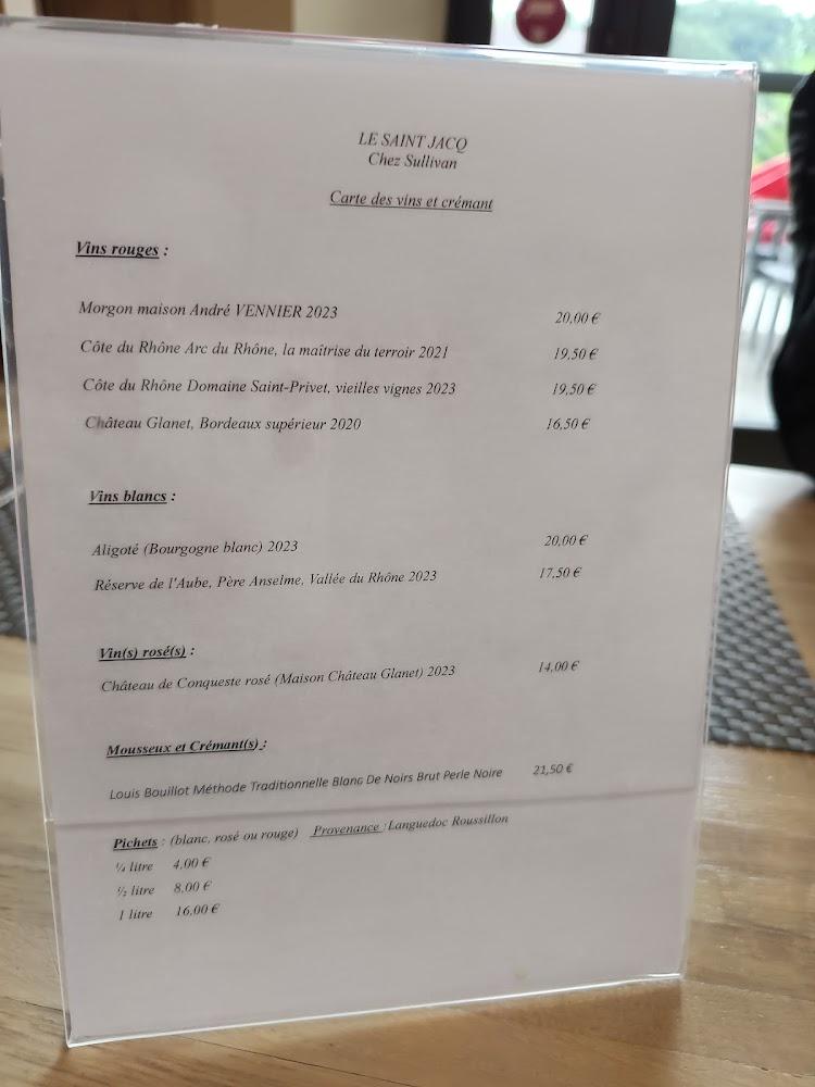 Le Saint Jacq - Menu Image 1